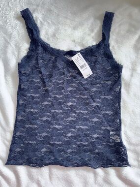 PacSun Navy Lace Camisole Tank Top